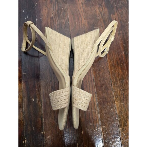 Joie Lila Straw Jute Wedge Sandals Espadrille Woven Natural - Picture 3 of 11